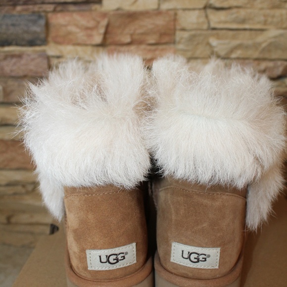 UGG MILLA MINI Toscana Fluff Suede Shearling Boots - Picture 7 of 8